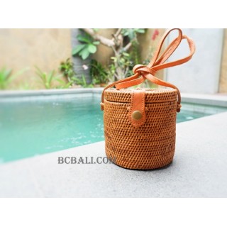 coins purses ata rattan bags small